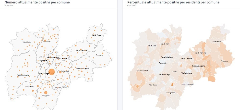 Coronavirus in Trentino, altri 10 positivi a Borgo Valsugana e Castel Ivano
